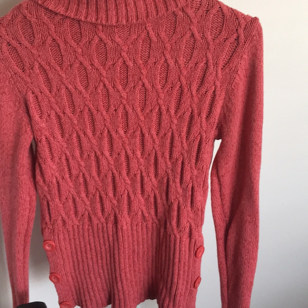 Pink turtle neck sweater